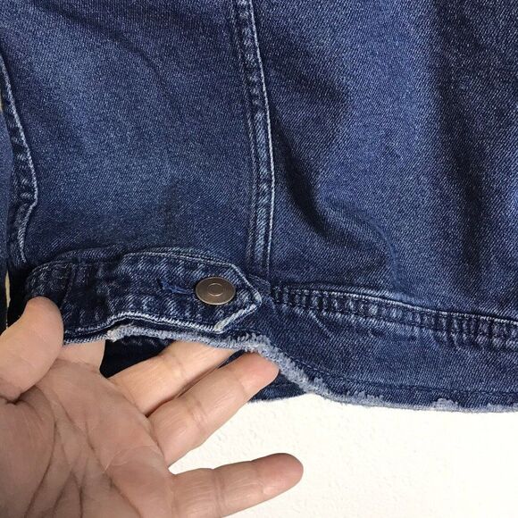 A New Day Womens Denim Jean Jacket "Hello Sunshine" Target 2017 Size Large - Picture 9 of 15
